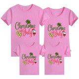 Family Matching Clothing Top Parent-kids Christmas In July Slogan Family T-shirts