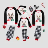 Christmas Matching Family Pajamas July Deer Christams In July Black and White Plaids Pajamas Sets