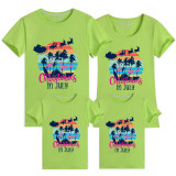 Family Matching Clothing Top Parent-kids Christmas In July Fly Santa Deer Family T-shirts