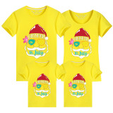 Family Matching Clothing Top Parent-kids Christmas In July Sunglass Family T-shirts