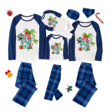 Christmas Matching Family Pajamas Summer Christams Santa Dinosaur Green Pajamas Sets
