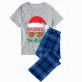 Christmas Matching Family Pajamas Christams In July Sunglass Santa Gray Pajamas Sets