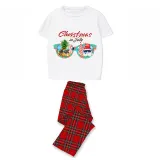 Christmas Matching Family Pajamas Christams In July Sunglass White Pajamas Sets