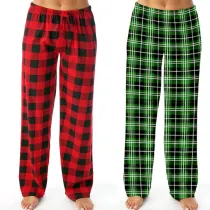 Family Audult & Kids Plaids Pants Daily Pajamas