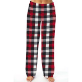 Family Audult & Kids Multicolor Plaids Pants Daily Pajamas