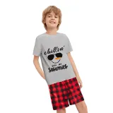 Christmas Matching Kids Pajamas Chillin With My Snowmies Shorts Pajamas Set