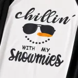 Christmas Kids Matching Pajamas Sets Chillin Snowmies Cool Snowman Plaids Sets