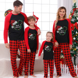 Christmas Matching Kids Pajamas Multicolor Cartoon Mouse Black And Red Pajamas Set