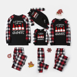 Christmas Kids Matching Pajamas Sets Just Hanging With My Gnomies Plaids Pajamas Sets