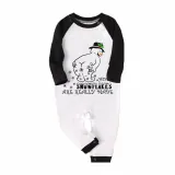 Christmas Matching Kids Pajamas Funny Cute Snowman How Snowflakes Made Pajamas Set