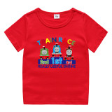 Toddler Kids Boy Thomas Three Train Cotton T-shirts