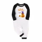 Halloween Family Matching Pajamas Boo Pumpkin Ghost Happy Halloween Black Red Plaids Pajamas Set