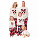 Christmas Matching Family Pajamas Cartoon Mouse Best Christams Ever White Pajamas Set