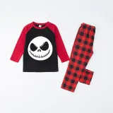 Halloween Family Matching Noctilucent Skeleton The Nightmare Before Christmas Luminous Gray Pajamas Set