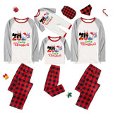 Christmas Matching Family Pajamas Cartoon Mouse 2023 Family Christmas White Pajamas Set