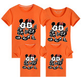 Halloween Family Matching Tops Cartoon Skeleton Mouse Happy Halloween Family T-shirt