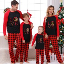 Christmas Matching Family Pajamas Love Jesus Multicolor Pajamas Set