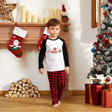 Christmas Matching Family Pajamas Believe Snowman Plaids Pants Pajamas Set