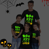 Halloween Family Matching Noctilucent Tops Dancing Skeleton Happy Halloween Luminous Family T-shirt