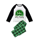 Christmas Matching Family Pajamas Merry Christmas Christians Green Pajamas Set