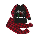 Christmas Matching Family Pajamas Christmas Begins with Christ Snowflake Black Long Pajamas Set