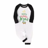 Christmas Matching Family Pajamas Happy Birthday Jesus Plaids Pants Pajamas Set