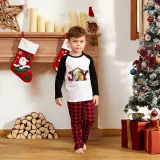 Christmas Matching Family Pajamas Joy with Christians Plaids Pants Pajamas Set