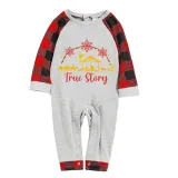 Christmas Matching Family Pajamas Christians Jesus Story Gray Pajamas Set