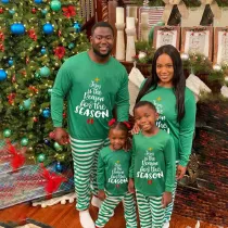 Christmas Matching Family Pajamas Jesus Is The Reason Christmas Gift Green Stripes Pajamas Set