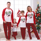 Christmas Matching Family Pajamas Cartoon Mouse Merry and Bright Gray Pajamas Set