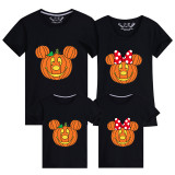Halloween Family Matching Tops Cartoon Pumpkin Mouse Happy Halloween Family T-shirt
