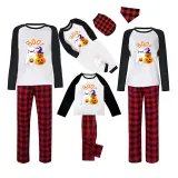Halloween Family Matching Pajamas Boo Pumpkin Ghost Happy Halloween Black Red Plaids Pajamas Set