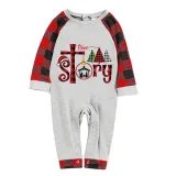 Christmas Matching Family Pajamas True Jesus Story Gray Pajamas Set
