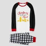 Christmas Matching Family Pajamas Christmas Begins with Christ Devout Christians Gray Pajamas Set