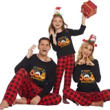 Halloween Family Matching Pajamas Spider Web Bandage Pumpkin Happy Halloween Black Pajamas Set