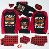 Halloween Family Matching Pajamas Trick Sooply Happy Halloween Black Pajamas Set