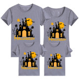 Halloween Family Matching Tops Horror Castle Happy Halloween Family T-shirt