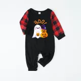 Halloween Family Matching Pajamas Boo Pumpkin Ghost Happy Halloween Black Pajamas Set