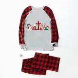 Christmas Matching Family Pajamas Believe Snowman Gray Pajamas Set