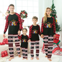 Christmas Matching Family Pajamas Joy with Christians Multicolor Reindeer Pants Pajamas Set