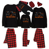 Halloween Family Matching Pajamas Boo Crew Witch Pumpkin Happy Halloween Black Pajamas Set