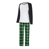 Christmas Matching Family Pajamas Green Plaids Personalized Custom Design Christmas Pajamas Set With Dog Cloth