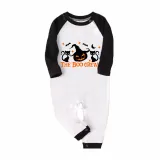 Halloween Family Matching Pajamas Boo Crew Witch Pumpkin Happy Halloween Black Red Plaids Pajamas Set