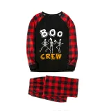 Halloween Family Matching Noctilucent Boo Skeleton Crew Happy Halloween Luminous Back Pajamas Set