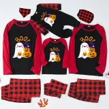 Halloween Family Matching Pajamas Boo Pumpkin Ghost Happy Halloween Black Pajamas Set