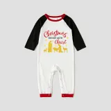 Christmas Matching Family Pajamas Christmas Begins with Christ Devout Christians Gray Pajamas Set