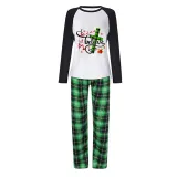 Christmas Matching Family Pajamas Santa Believe Crosses Blue Pajamas Set