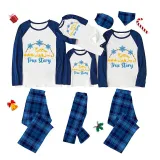 Christmas Matching Family Pajamas Christians Jesus Story Blue Pajamas Set