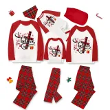 Christmas Matching Family Pajamas Santa Believe Crosses Gray Pajamas Set