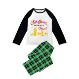 Christmas Matching Family Pajamas Christmas Begins with Christ Devout Christians Blue Pajamas Set